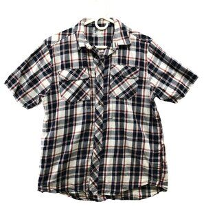 Under Armour Loose Button Down Shirt Mens M Short Sleeve Tactical Fishing